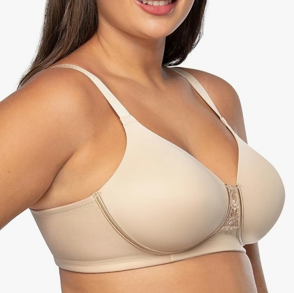 Vanity Fair Beauty Back Wirefree Full Figure Beige 40DDD NWT - Picture 1 of 11